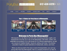 Tablet Screenshot of partybusminneapolis.net